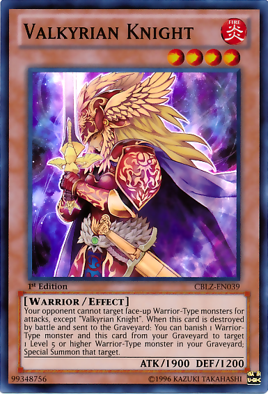 Valkyrian Knight [CBLZ-EN039] Super Rare | Card Merchant Takapuna
