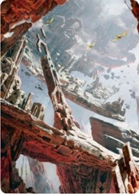 Mountain 3 Art Card [Zendikar Rising Art Series] | Card Merchant Takapuna