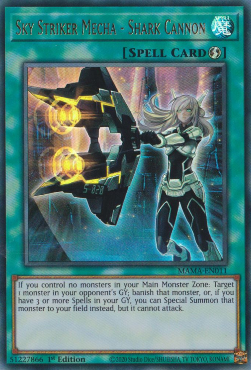 Sky Striker Mecha - Shark Cannon [MAMA-EN011] Ultra Rare | Card Merchant Takapuna