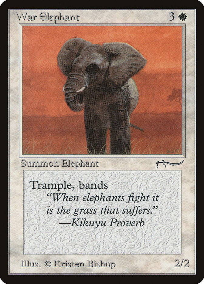 War Elephant (Light Mana Cost) [Arabian Nights] | Card Merchant Takapuna