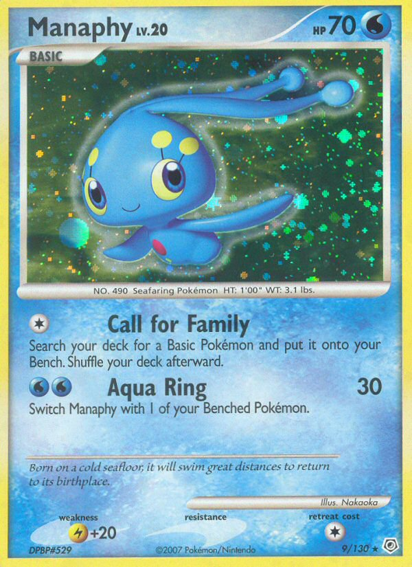 Manaphy (9/130) [Diamond & Pearl: Base Set] | Card Merchant Takapuna