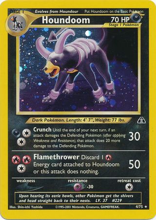 Houndoom (4/75) [Neo Discovery Unlimited] | Card Merchant Takapuna