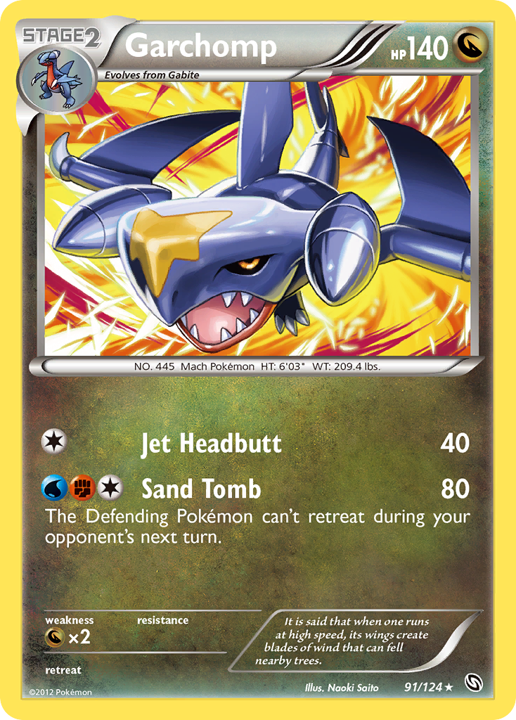 Garchomp (91/124) [Black & White: Dragons Exalted] | Card Merchant Takapuna