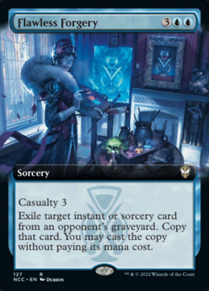 Flawless Forgery (Extended Art) [Streets of New Capenna Commander] | Card Merchant Takapuna