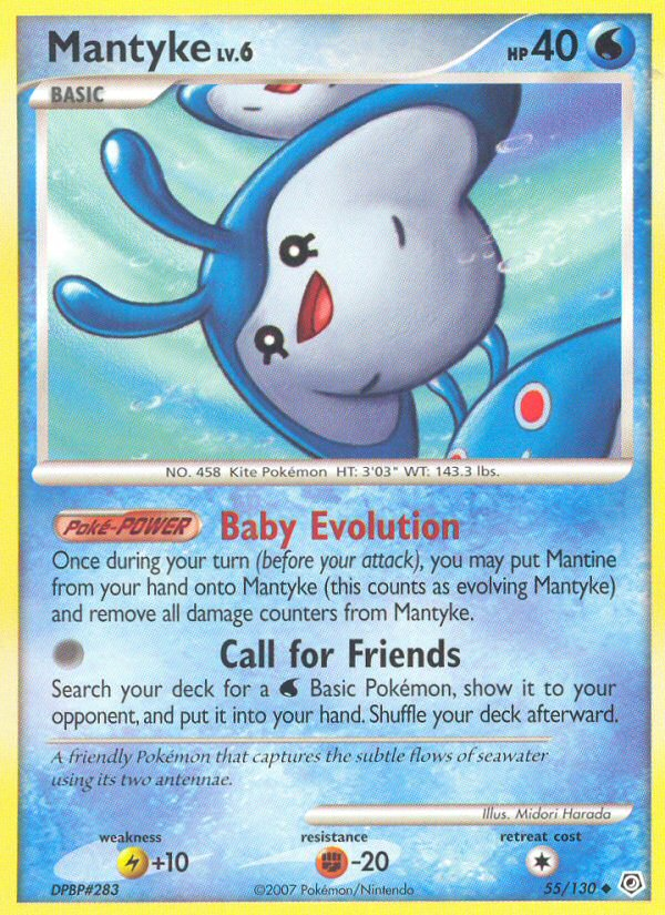 Mantyke (55/130) [Diamond & Pearl: Base Set] | Card Merchant Takapuna