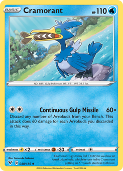 Cramorant (040/185) [Sword & Shield: Vivid Voltage] | Card Merchant Takapuna