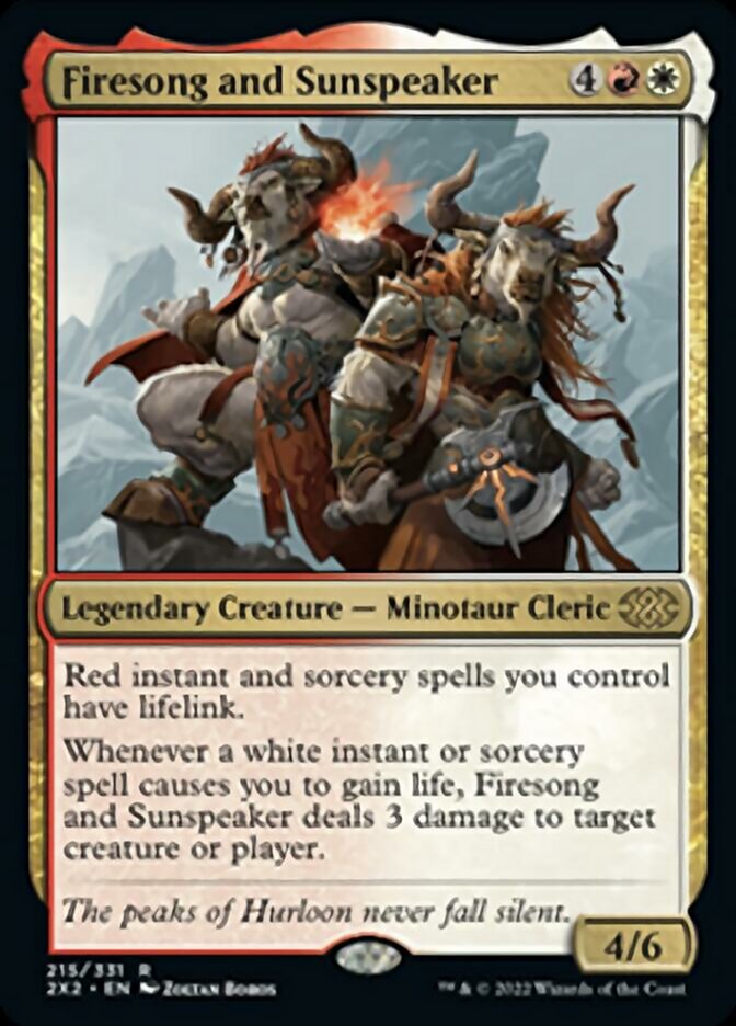 Firesong and Sunspeaker [Double Masters 2022] | Card Merchant Takapuna