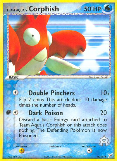 Team Aqua's Corphish (26/95) [EX: Team Magma vs Team Aqua] | Card Merchant Takapuna