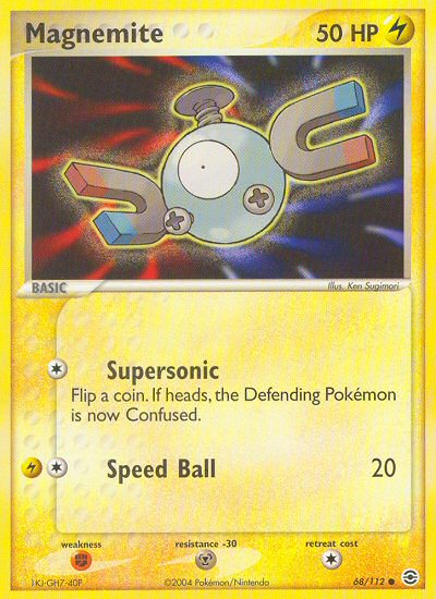 Magnemite (68/112) [EX: FireRed & LeafGreen] | Card Merchant Takapuna
