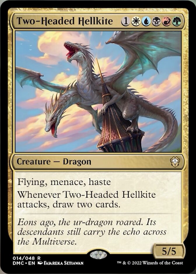 Two-Headed Hellkite [Dominaria United Commander] | Card Merchant Takapuna