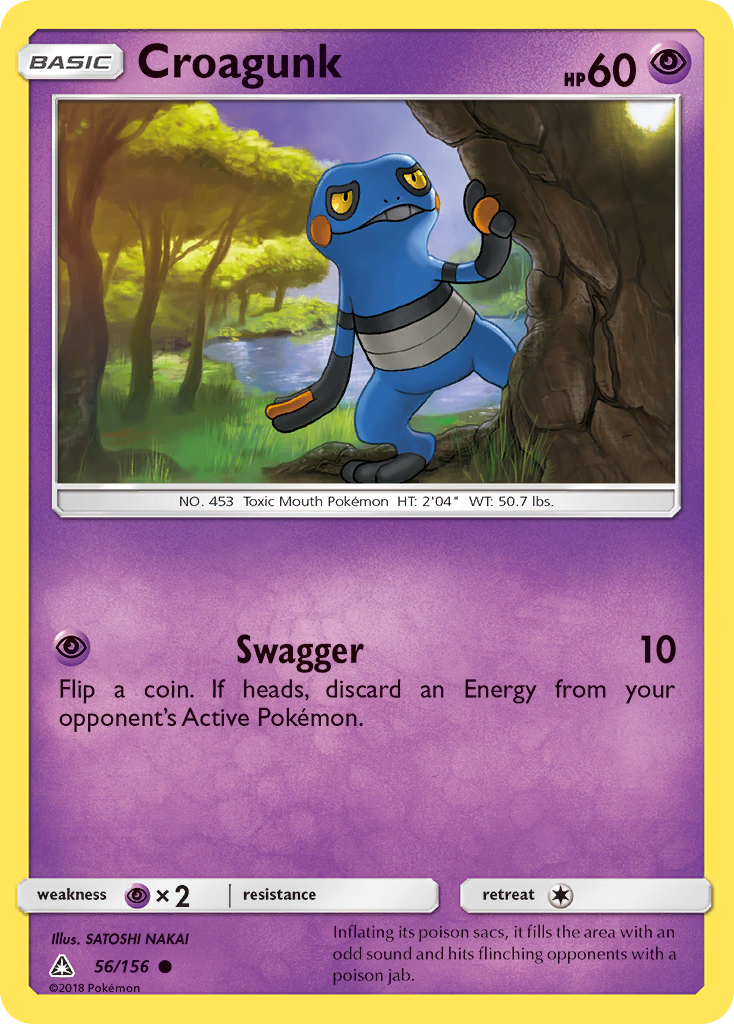 Croagunk (56/156) [Sun & Moon: Ultra Prism] | Card Merchant Takapuna