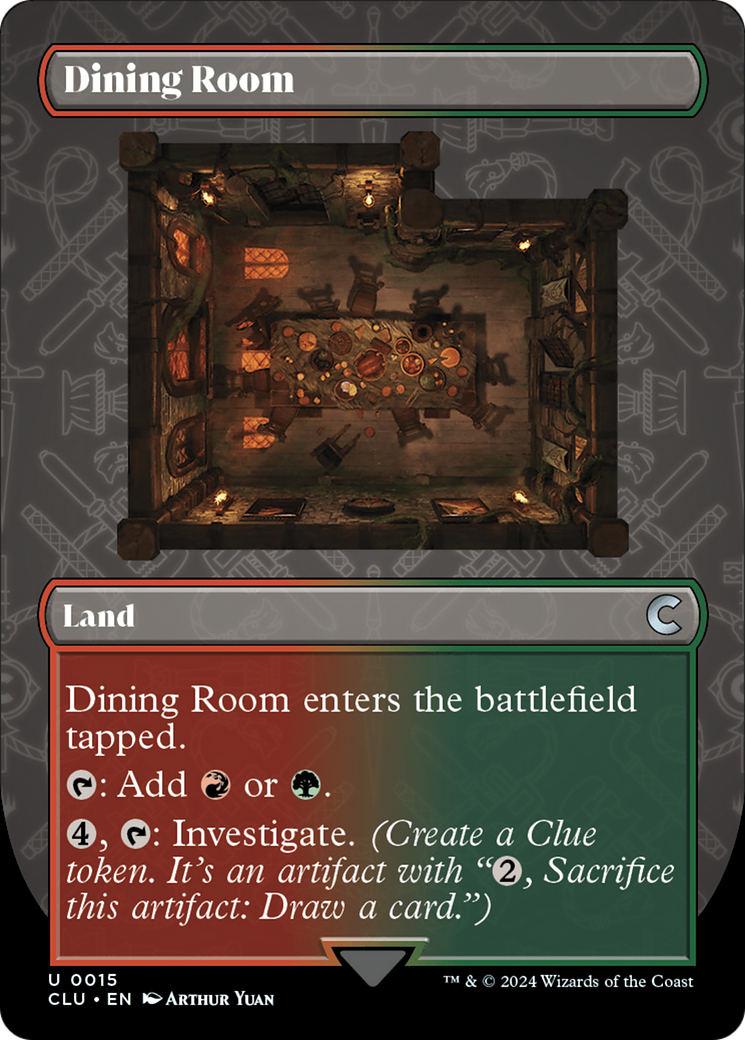 Dining Room (Borderless) [Ravnica: Clue Edition] | Card Merchant Takapuna