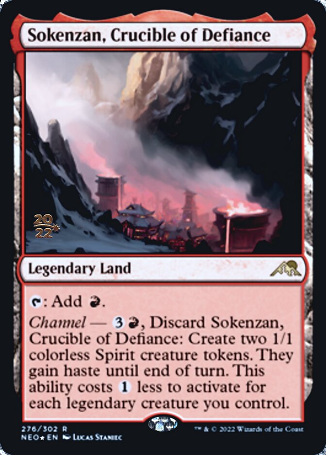 Sokenzan, Crucible of Defiance [Kamigawa: Neon Dynasty Prerelease Promos] | Card Merchant Takapuna