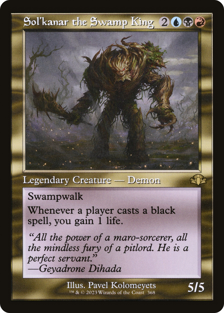 Sol'kanar the Swamp King (Retro) [Dominaria Remastered] | Card Merchant Takapuna