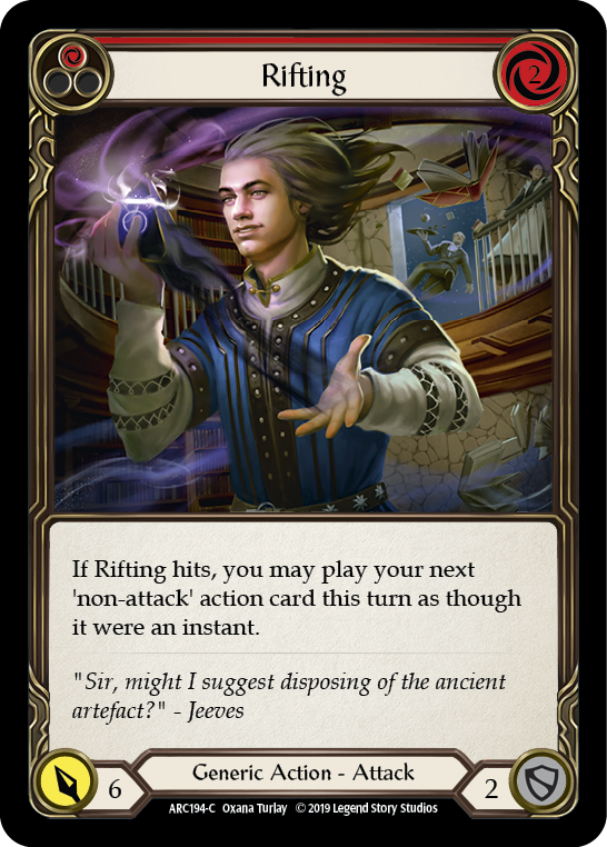 Rifting (Red) [ARC194-C] (Arcane Rising)  1st Edition Rainbow Foil | Card Merchant Takapuna
