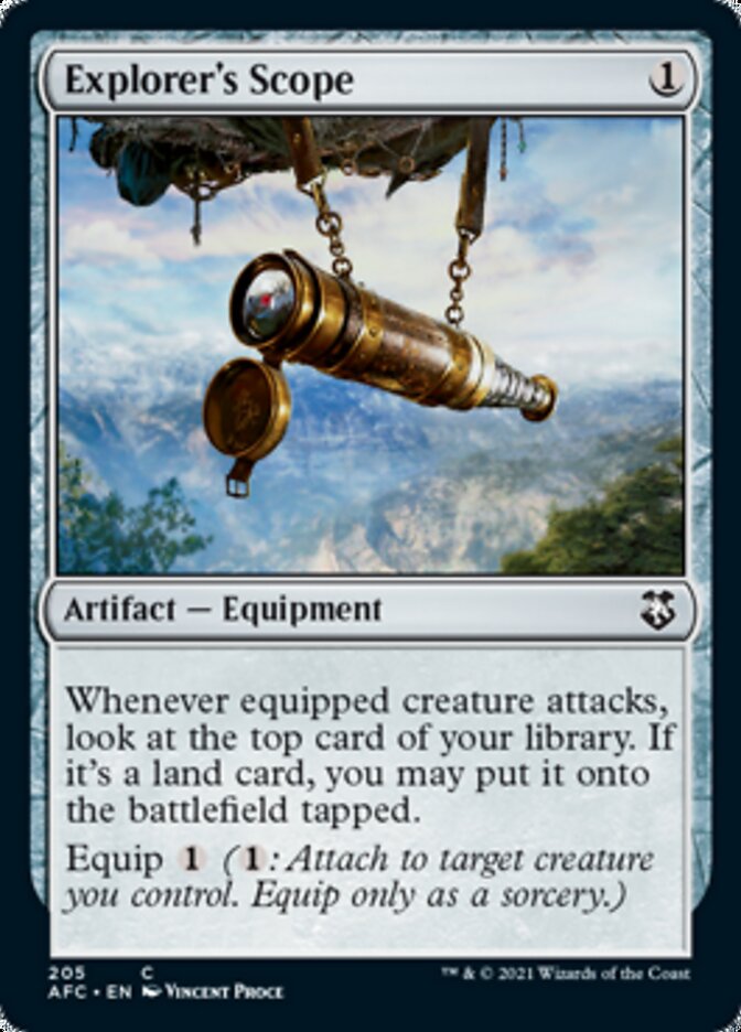 Explorer's Scope [Dungeons & Dragons: Adventures in the Forgotten Realms Commander] | Card Merchant Takapuna