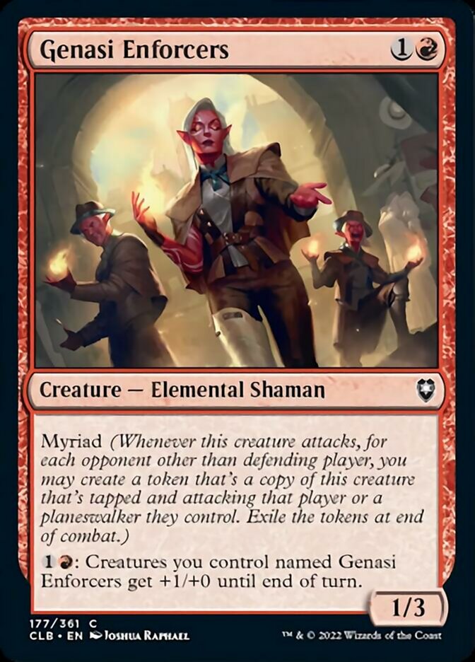 Genasi Enforcers [Commander Legends: Battle for Baldur's Gate] | Card Merchant Takapuna