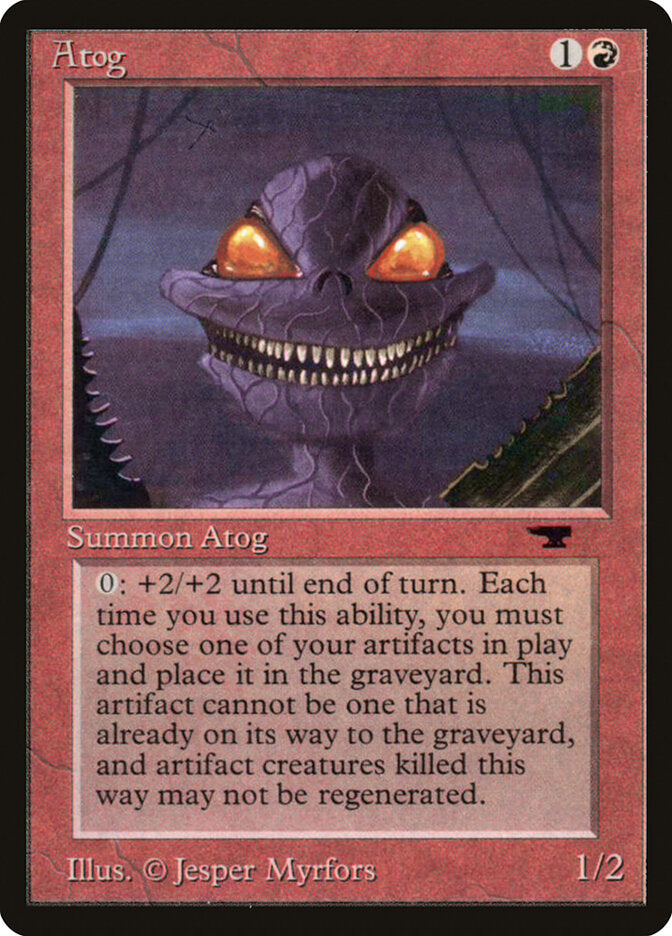 Atog (Misprinted) [Antiquities] | Card Merchant Takapuna