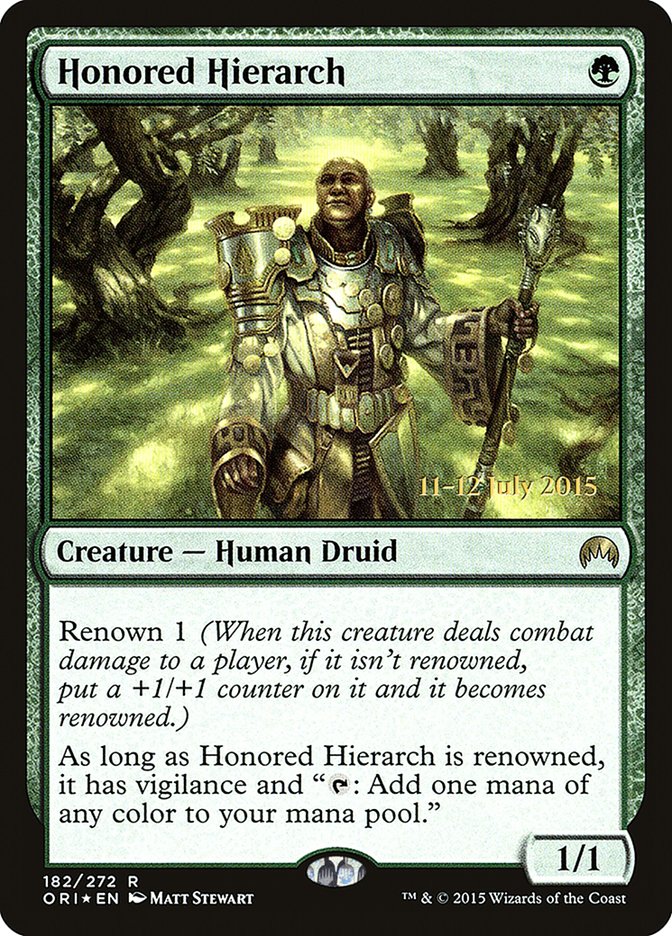 Honored Hierarch [Magic Origins Prerelease Promos] | Card Merchant Takapuna