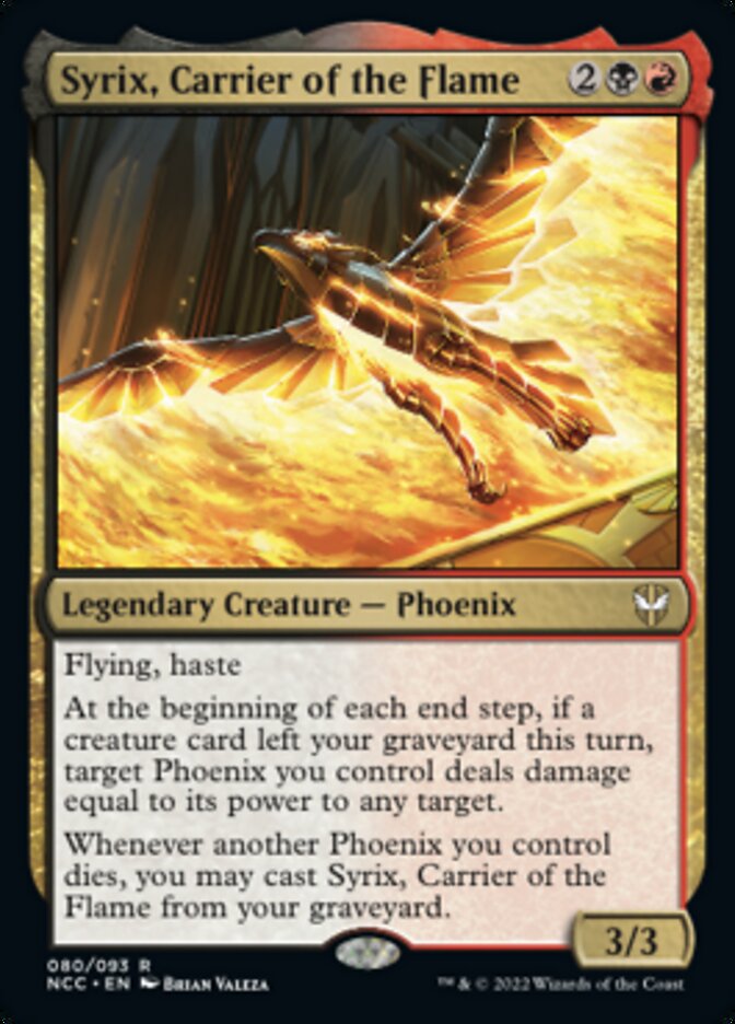 Syrix, Carrier of the Flame [Streets of New Capenna Commander] | Card Merchant Takapuna