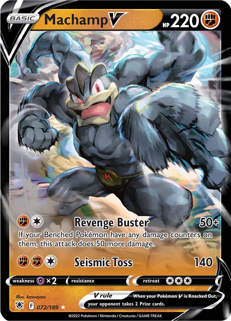 Machamp V (072/189) [Sword & Shield: Astral Radiance] | Card Merchant Takapuna