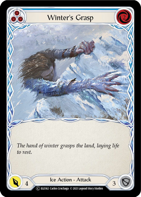 Winter's Grasp (Blue) [U-ELE162] (Tales of Aria Unlimited)  Unlimited Normal | Card Merchant Takapuna