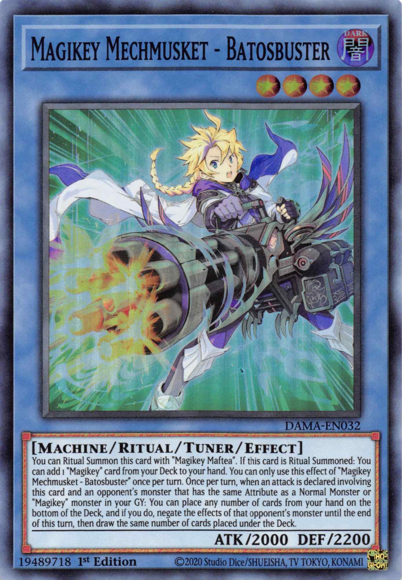 Magikey Mechmusket - Batosbuster [DAMA-EN032] Super Rare | Card Merchant Takapuna
