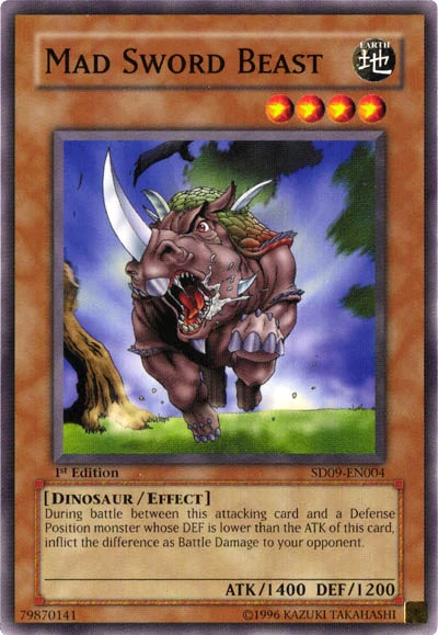 Mad Sword Beast [SD09-EN004] Common | Card Merchant Takapuna