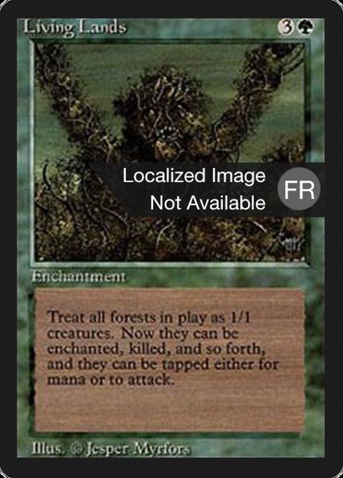 Living Lands [Foreign Black Border] | Card Merchant Takapuna