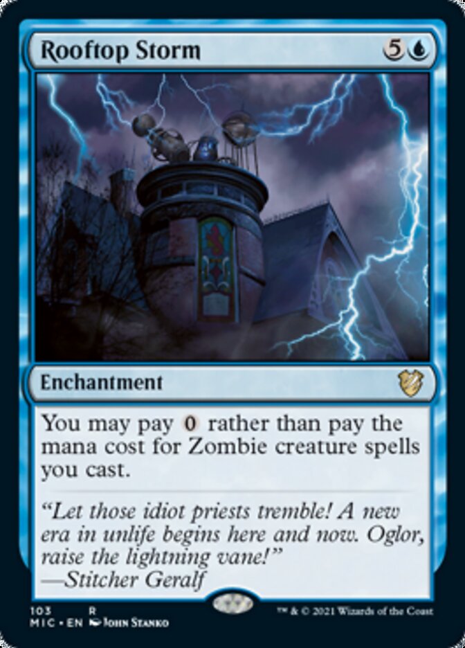 Rooftop Storm [Innistrad: Midnight Hunt Commander] | Card Merchant Takapuna
