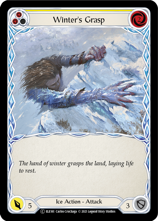 Winter's Grasp (Yellow) [U-ELE161] (Tales of Aria Unlimited)  Unlimited Normal | Card Merchant Takapuna