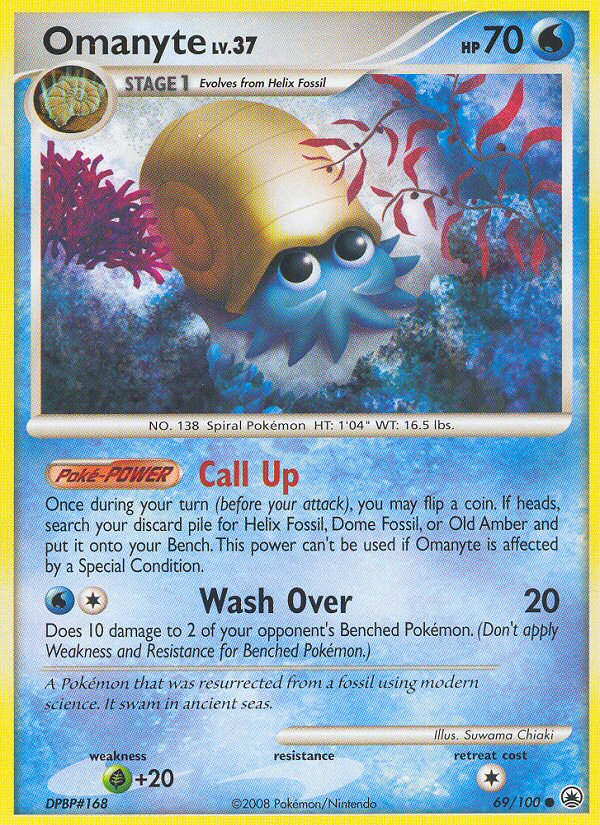 Omanyte (69/100) [Diamond & Pearl: Majestic Dawn] | Card Merchant Takapuna
