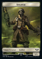 Soldier (004) // Arco-Flagellant Double-Sided Token (Surge Foil) [Warhammer 40,000 Tokens] | Card Merchant Takapuna