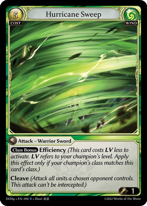 Hurricane Sweep (090) [Dawn of Ashes: Prelude] | Card Merchant Takapuna