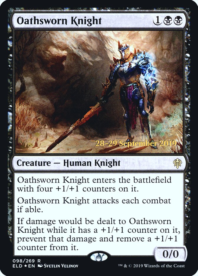 Oathsworn Knight [Throne of Eldraine Prerelease Promos] | Card Merchant Takapuna