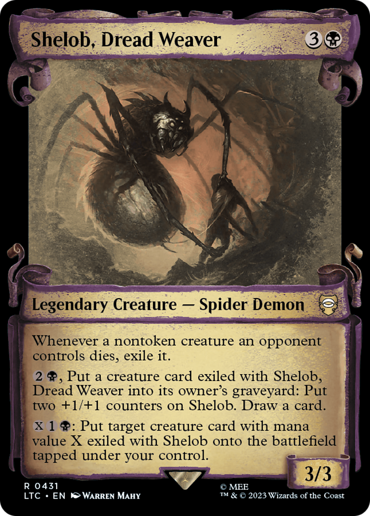 Shelob, Dread Weaver [The Lord of the Rings: Tales of Middle-Earth Commander Showcase Scrolls] | Card Merchant Takapuna