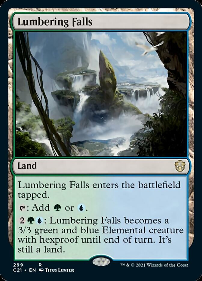 Lumbering Falls [Commander 2021] | Card Merchant Takapuna
