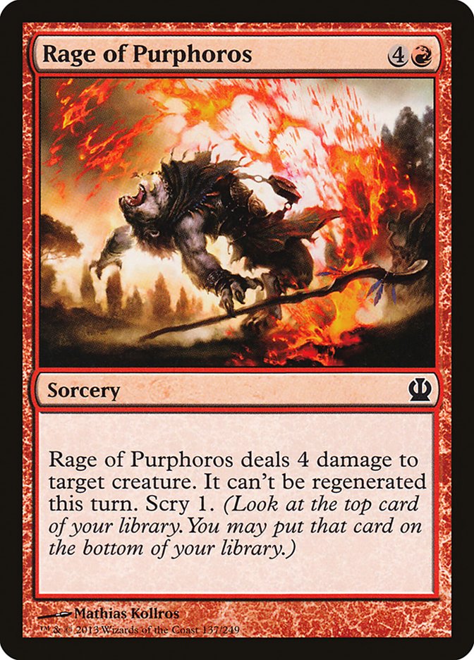 Rage of Purphoros [Theros] | Card Merchant Takapuna