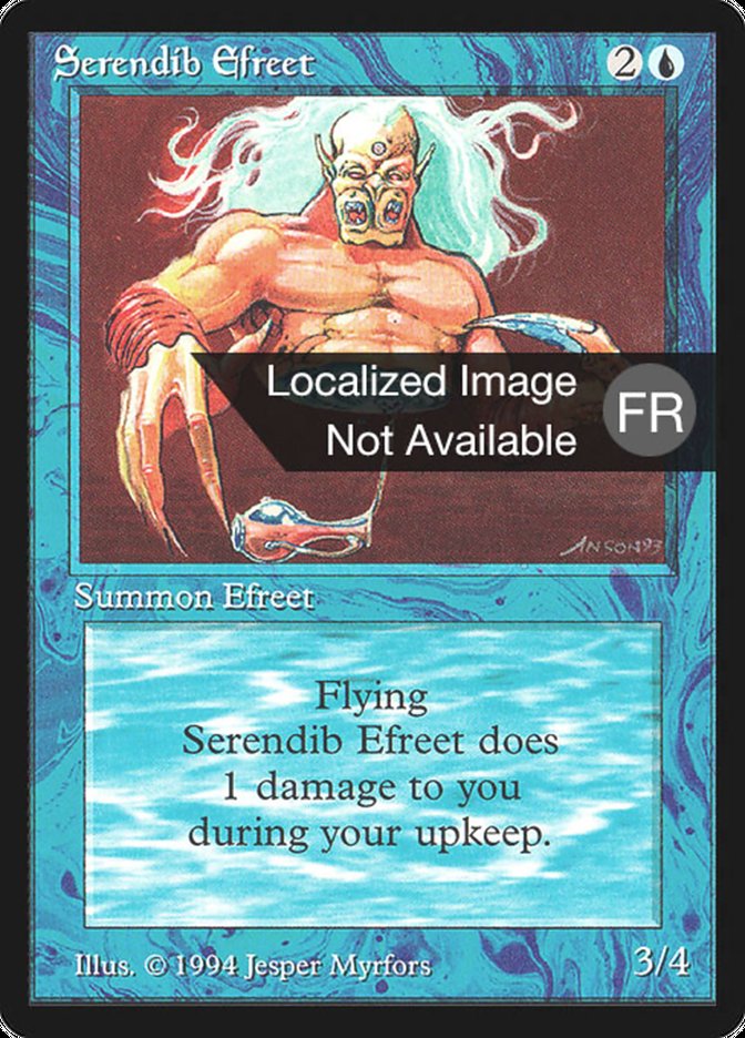 Serendib Efreet [Foreign Black Border] | Card Merchant Takapuna