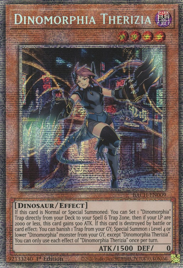 Dinomorphia Therizia [BACH-EN009] Starlight Rare | Card Merchant Takapuna
