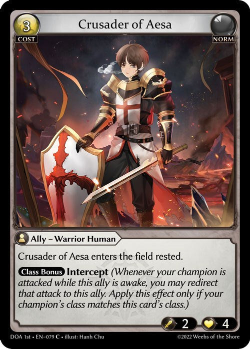 Crusader of Aesa (079) [Dawn of Ashes: 1st Edition] | Card Merchant Takapuna