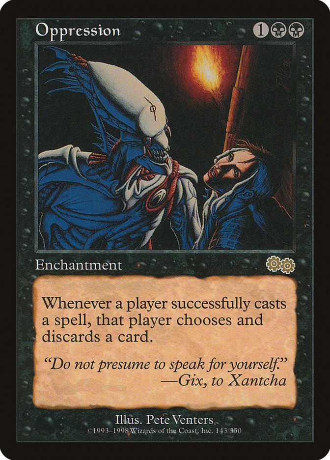 Oppression [Urza's Saga] | Card Merchant Takapuna