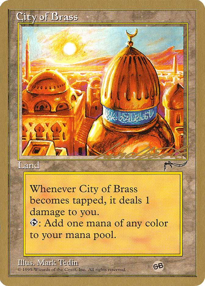 City of Brass (Leon Lindback) (SB) [Pro Tour Collector Set] | Card Merchant Takapuna