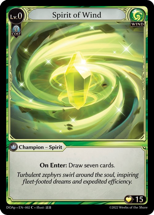 Spirit of Wind (002) [Dawn of Ashes: Prelude] | Card Merchant Takapuna