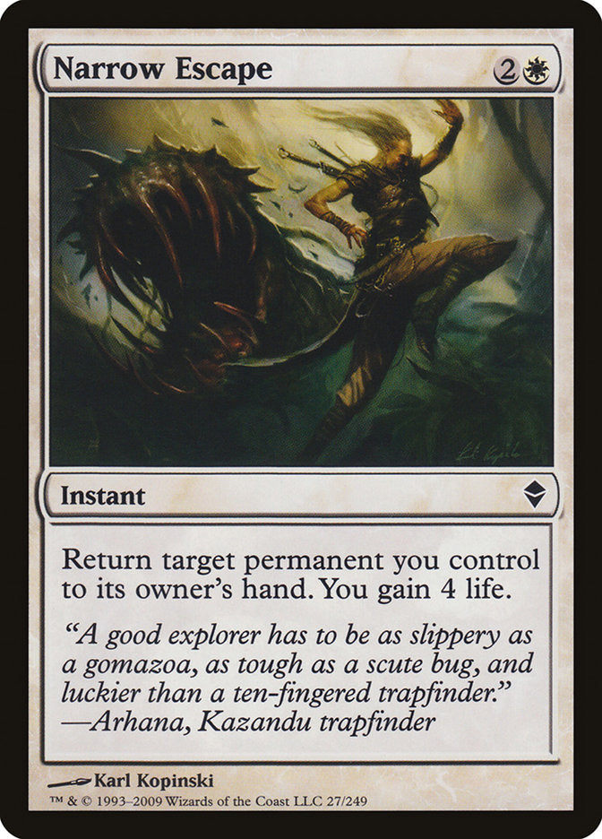 Narrow Escape [Zendikar] | Card Merchant Takapuna