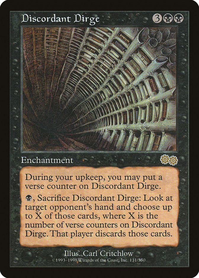 Discordant Dirge [Urza's Saga] | Card Merchant Takapuna