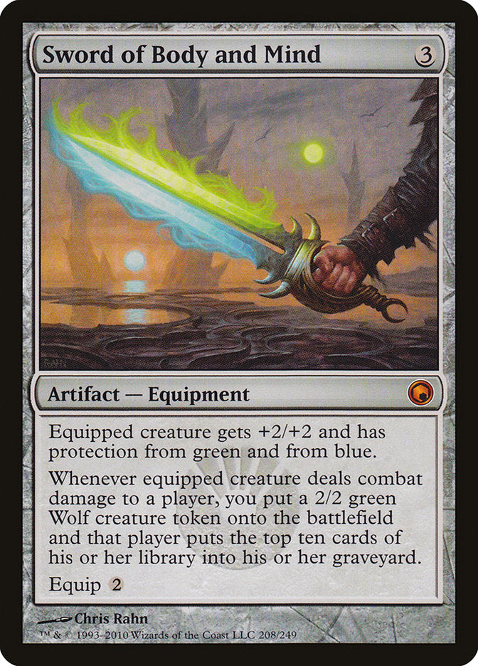 Sword of Body and Mind [Scars of Mirrodin] | Card Merchant Takapuna