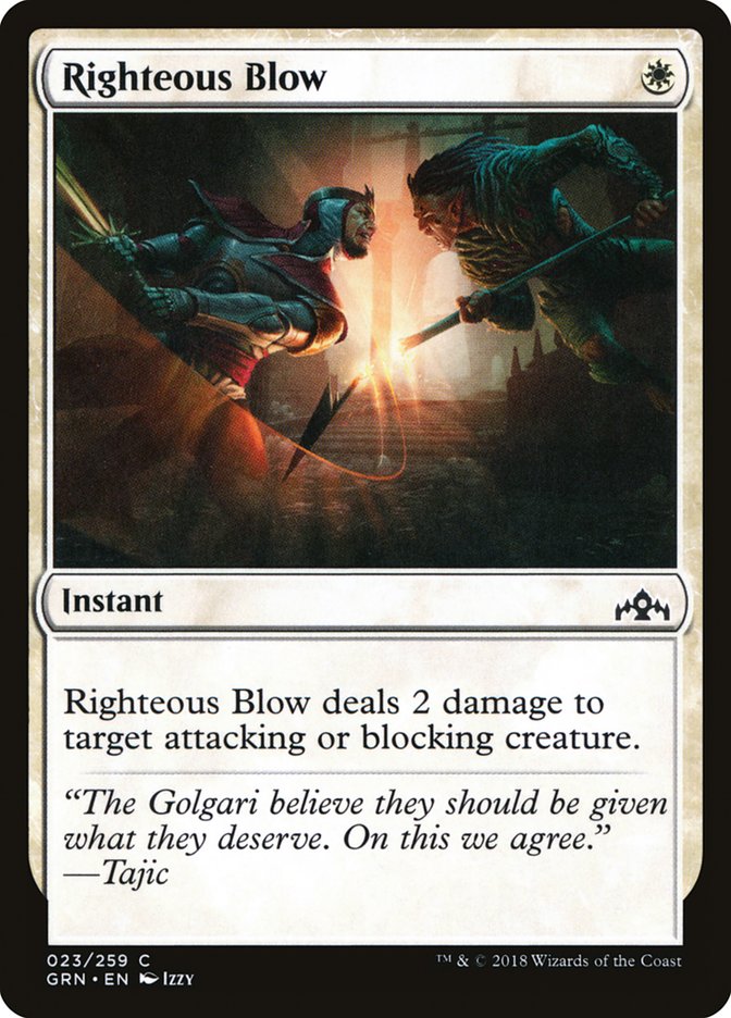 Righteous Blow [Guilds of Ravnica] | Card Merchant Takapuna