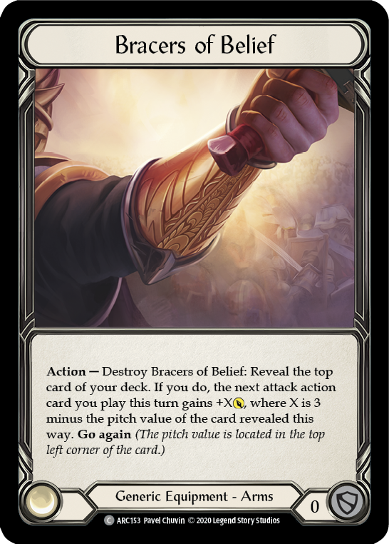 Bracers of Belief [U-ARC153] (Arcane Rising Unlimited)  Unlimited Rainbow Foil | Card Merchant Takapuna