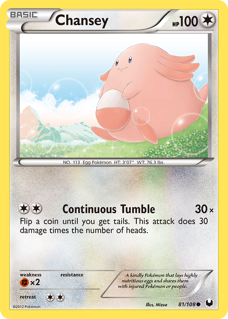 Chansey (81/108) [Black & White: Dark Explorers] | Card Merchant Takapuna